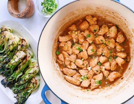 Rink Side Recipe: Ginger-Sesame Chicken and Bok Choy